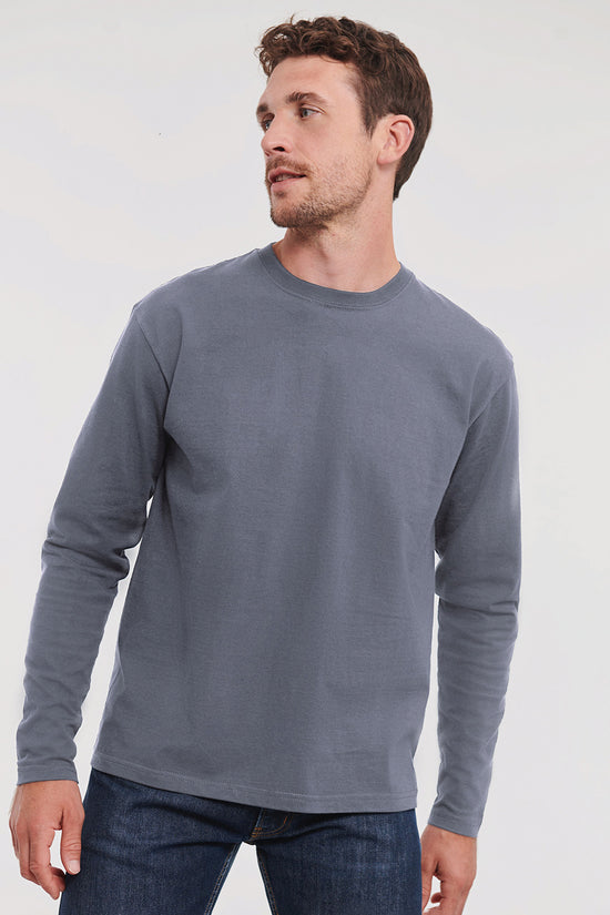 Russell Europe Classic Long Sleeve TShirts for Men Plus Sizes