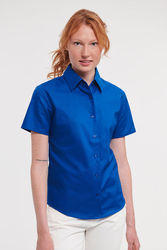 Russell Collection Womens Oxford Shirt Plus Size