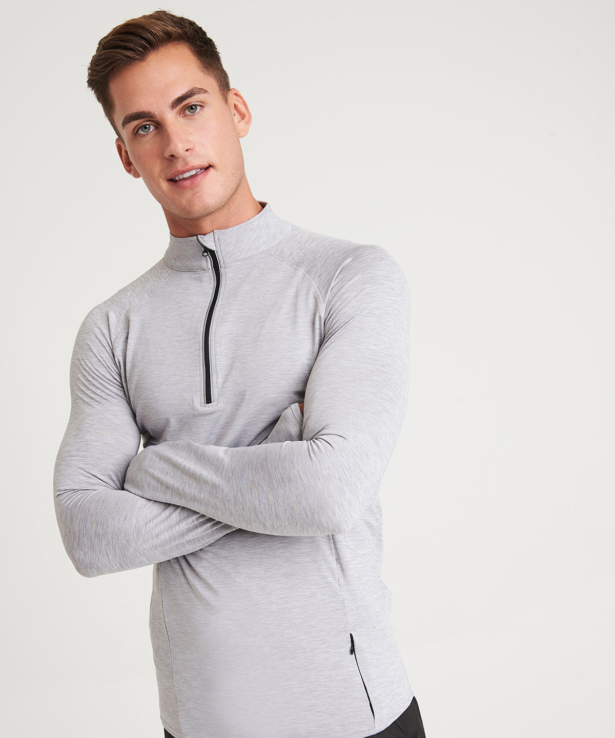 AWDis Cool Flex 12 Zip Top for Men Active Fit Sports Overwear