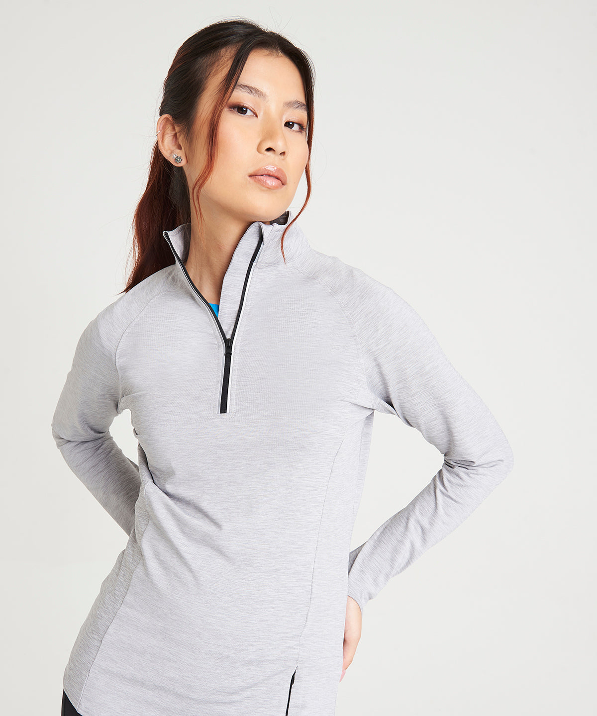 AWDis Just Cool Womens Cool Flex Long Halfzip Top