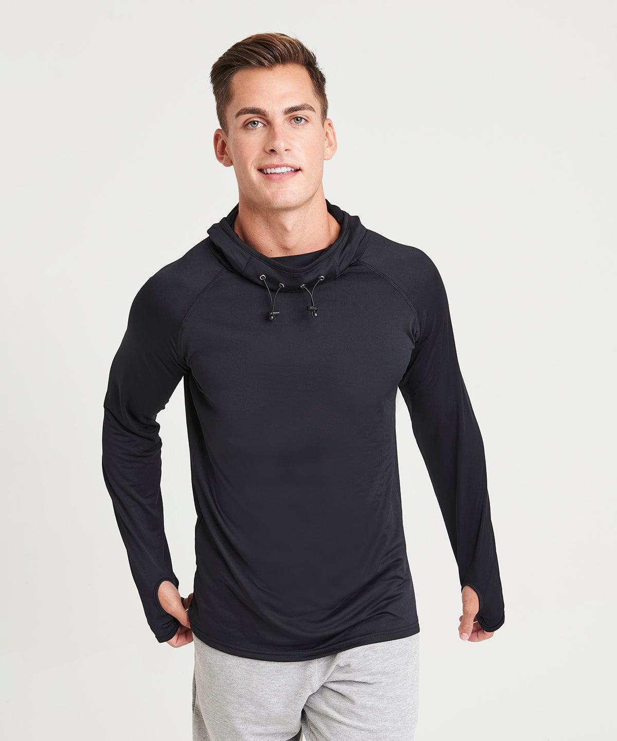 AWDis CoolFit Cowl Neck Sports Top for Male Athleisurewear