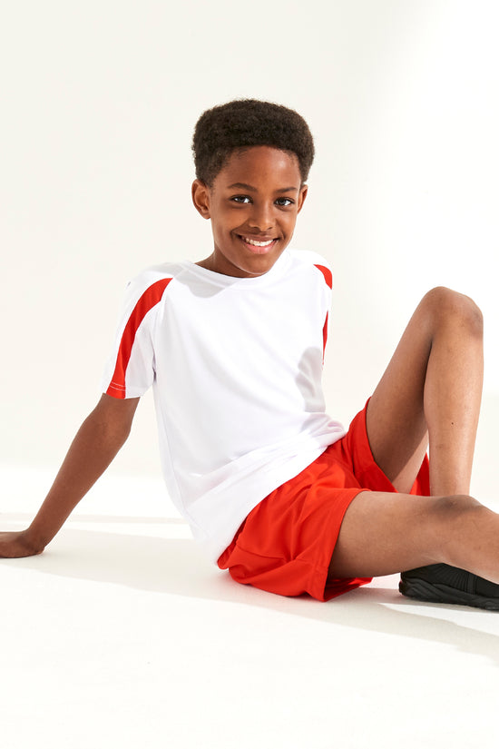 Kids Contrast Cool TShirt for Junior Sports
