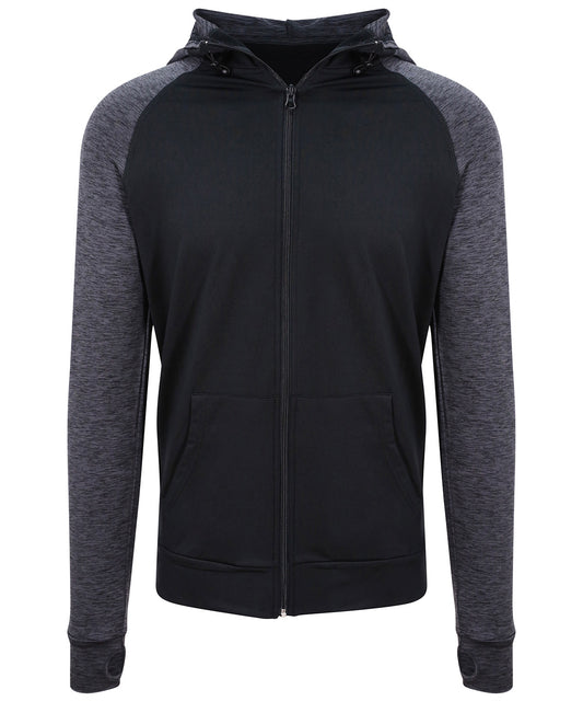 AWDis Sports Zoodie with Contrast Sleeves and Hood