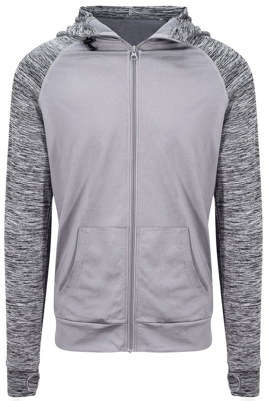 AWDis Sports Zoodie with Contrast Sleeves and Hood