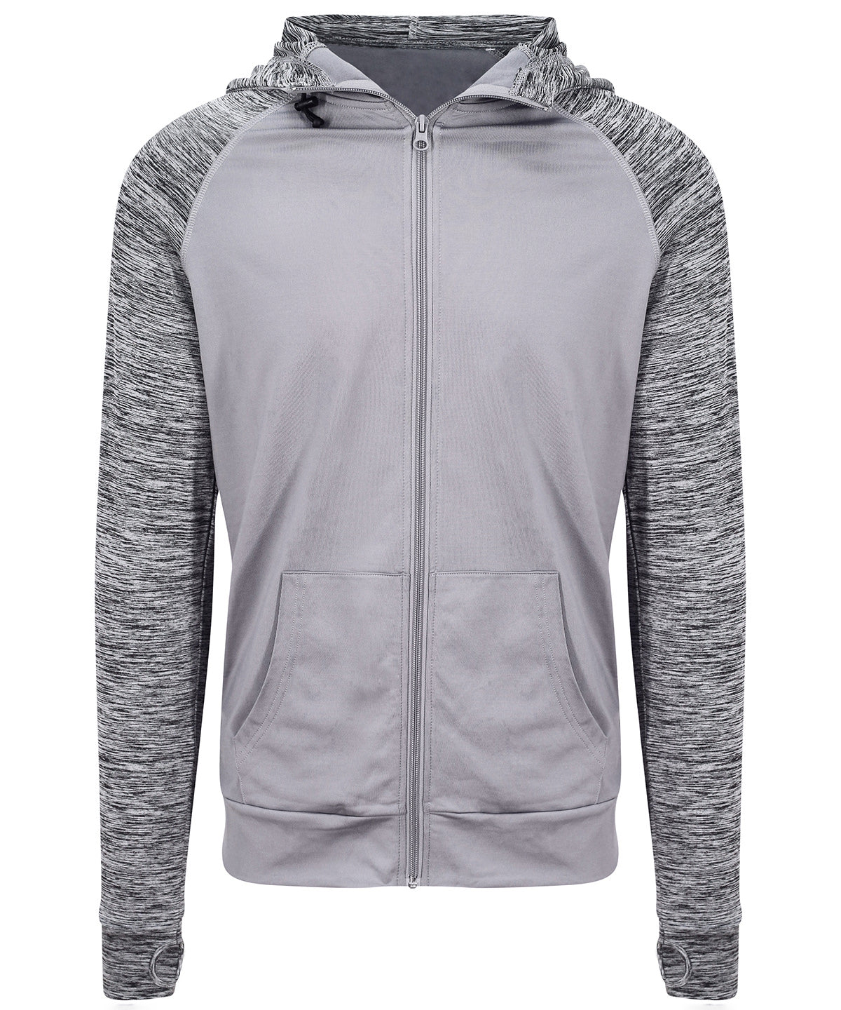 AWDis Sports Zoodie with Contrast Sleeves and Hood