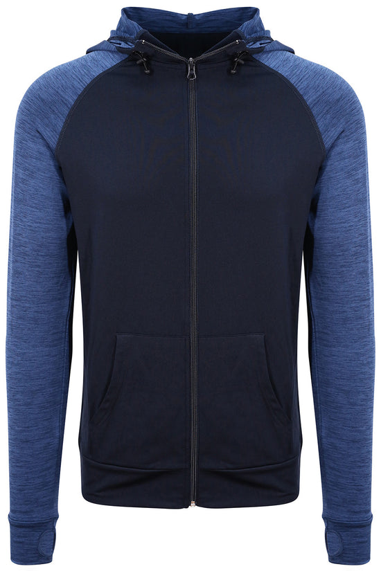 AWDis Sports Zoodie with Contrast Sleeves and Hood
