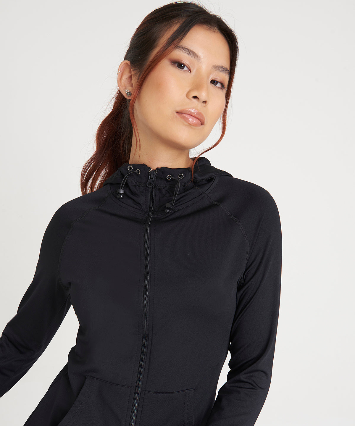 AWDis Just Cool Womens Cool Contrast Zoodie Dual Weight Polyester Hoodie