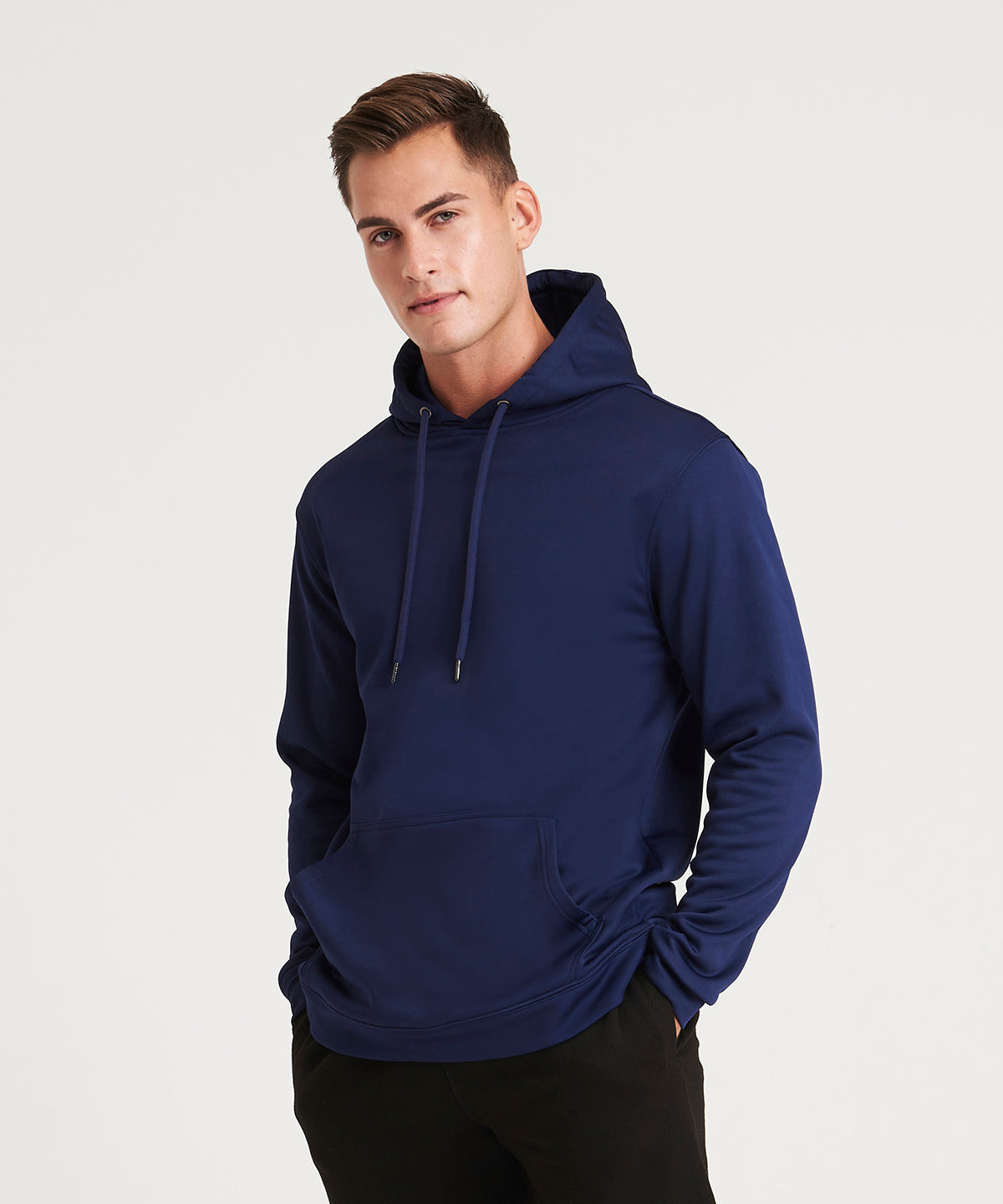 Mens Sports Polyester Hoodie with 3Panel Hood
