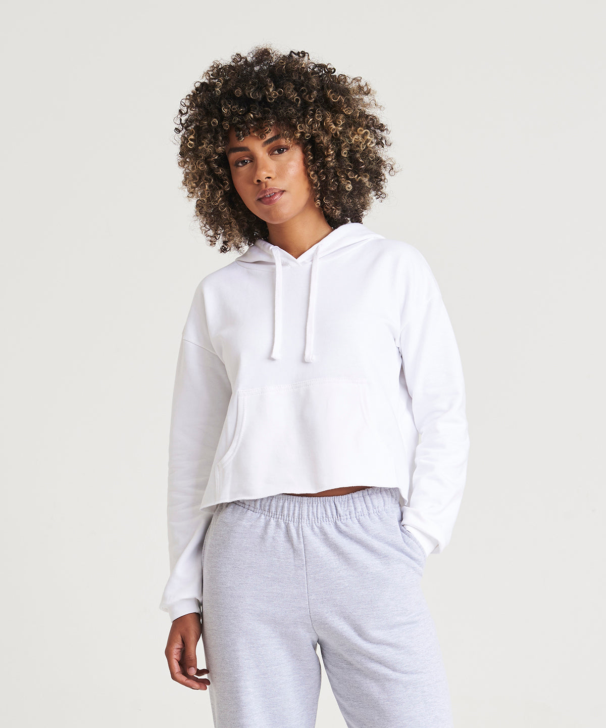 AWDis Just Hoods Womens Cropped Hoodie Comfort Style