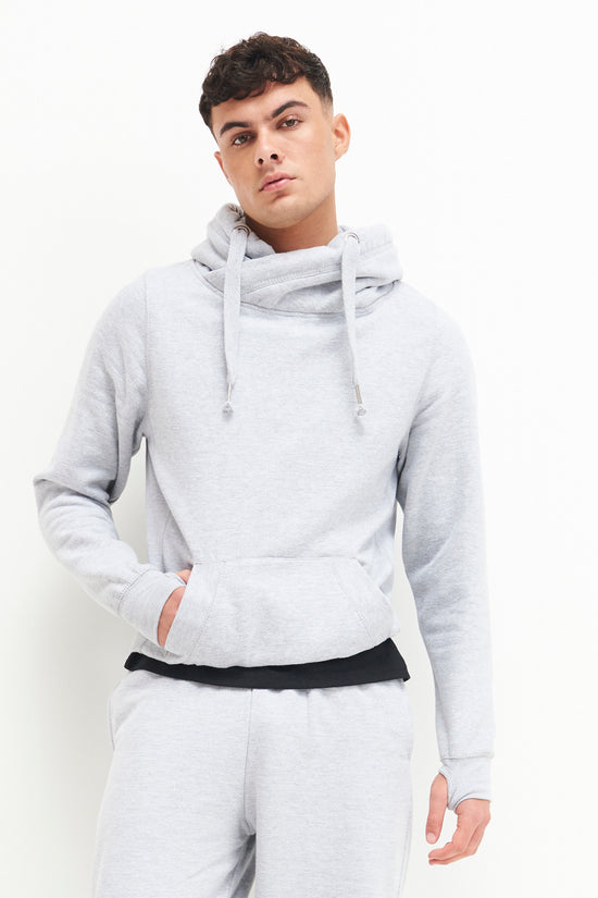 AWDis Just Hoods Cross Neck Heavyweight Hoodie Unisex Adult
