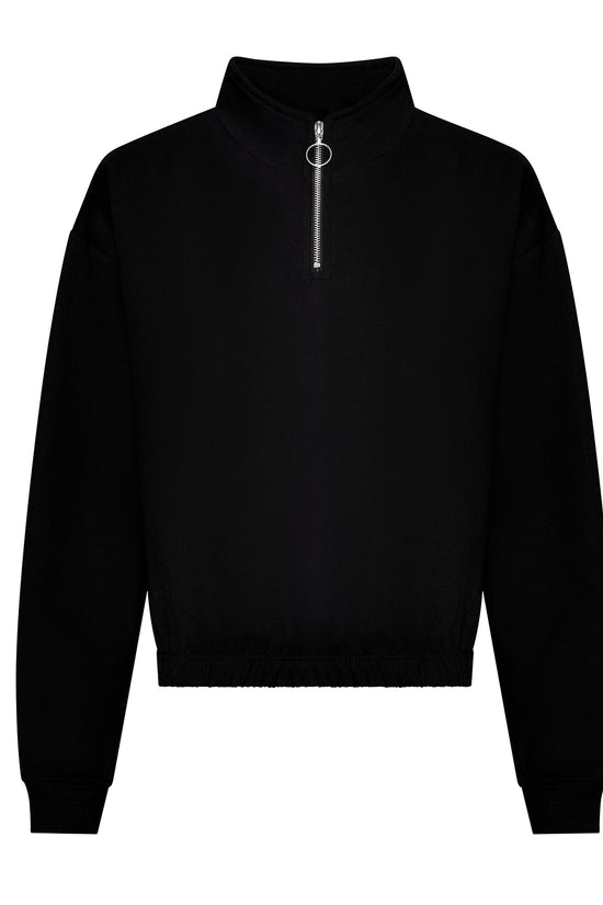 AWDis Just Hoods Womens Cropped Zip Sweatshirt