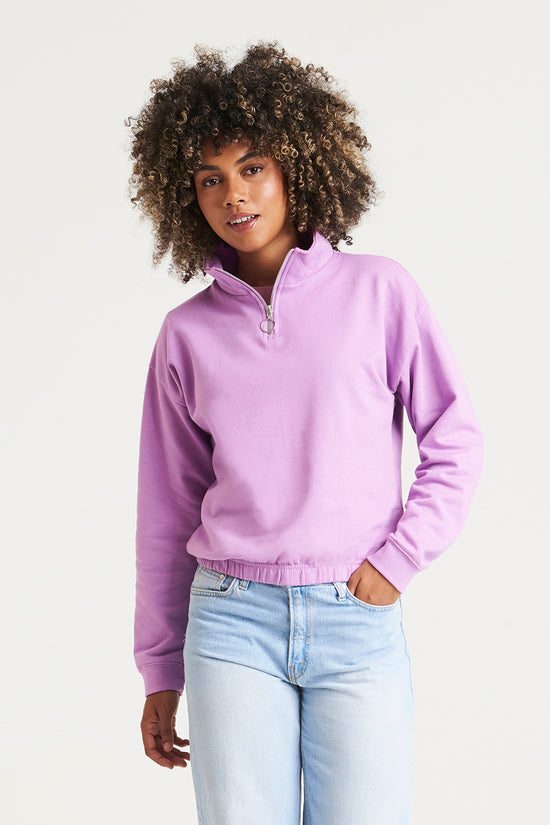 AWDis Just Hoods Womens Cropped Zip Sweatshirt