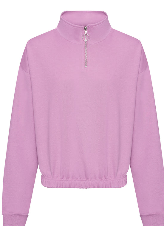 AWDis Just Hoods Womens Cropped Zip Sweatshirt