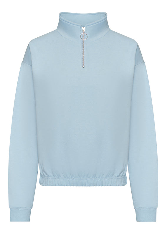 AWDis Just Hoods Womens Cropped Zip Sweatshirt