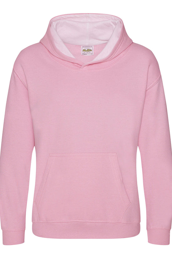AWDis Just Hoods Kids Varsity Hoodie Soft Cotton Faced Fabric
