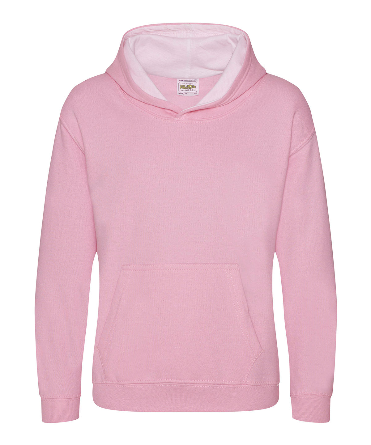 AWDis Just Hoods Kids Varsity Hoodie Soft Cotton Faced Fabric