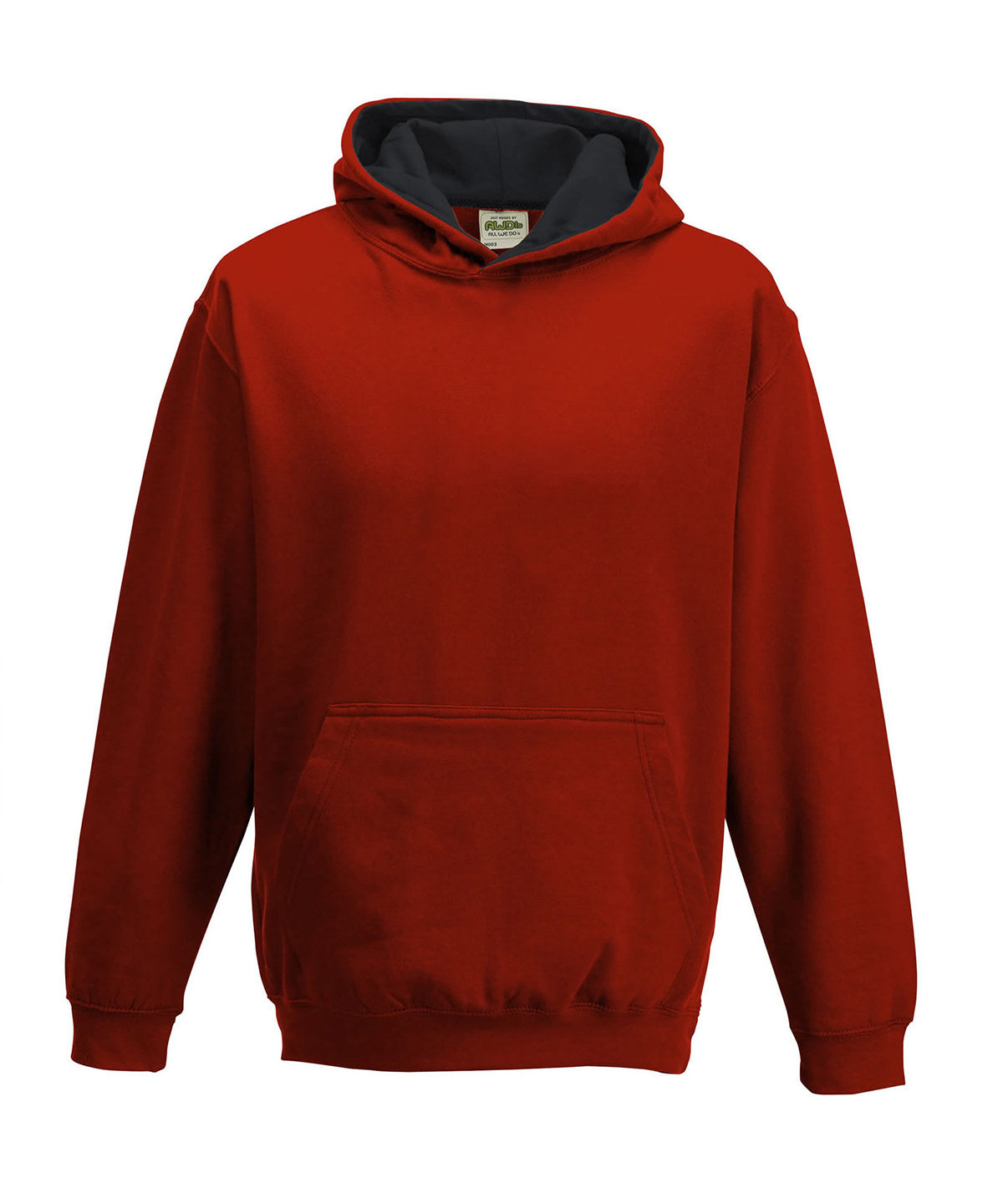 AWDis Just Hoods Kids Varsity Hoodie Soft Cotton Faced Fabric