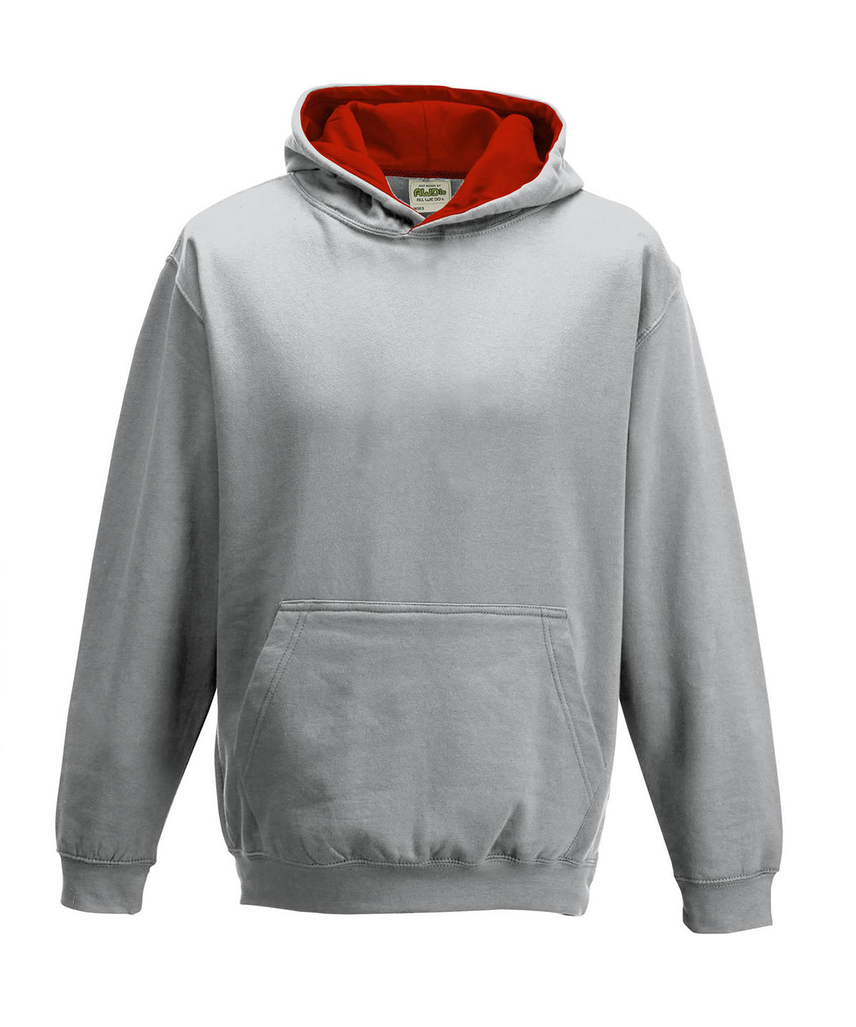 AWDis Just Hoods Kids Varsity Hoodie Soft Cotton Faced Fabric