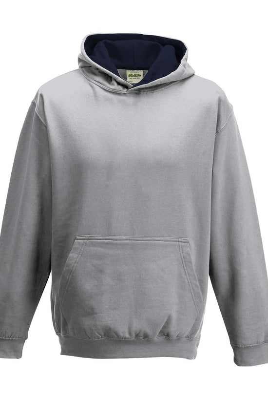 AWDis Just Hoods Kids Varsity Hoodie Soft Cotton Faced Fabric