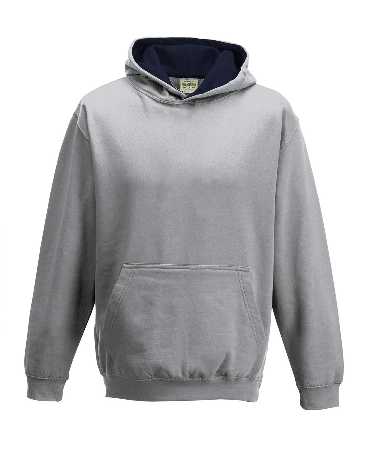 AWDis Just Hoods Kids Varsity Hoodie Soft Cotton Faced Fabric