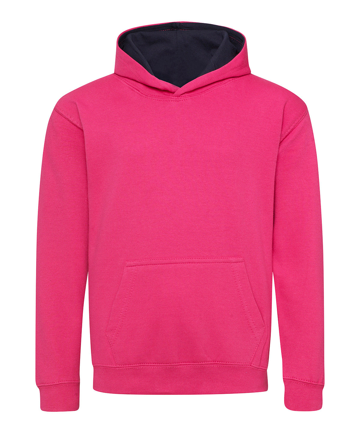 AWDis Just Hoods Kids Varsity Hoodie Soft Cotton Faced Fabric