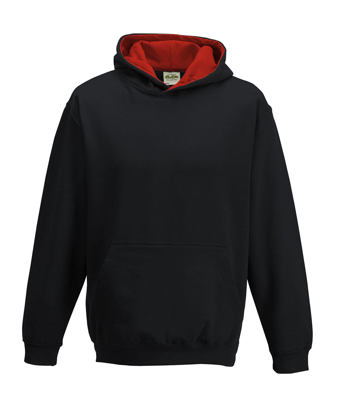 AWDis Just Hoods Kids Varsity Hoodie Soft Cotton Faced Fabric