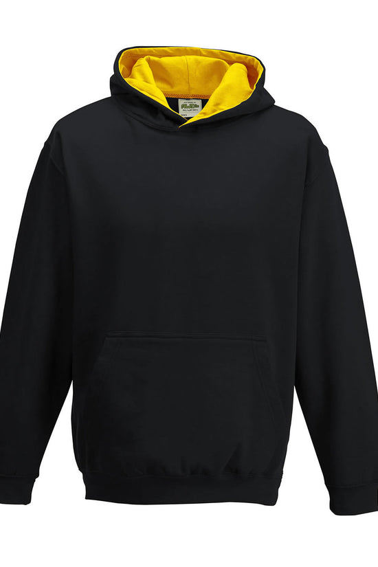 AWDis Just Hoods Kids Varsity Hoodie Soft Cotton Faced Fabric