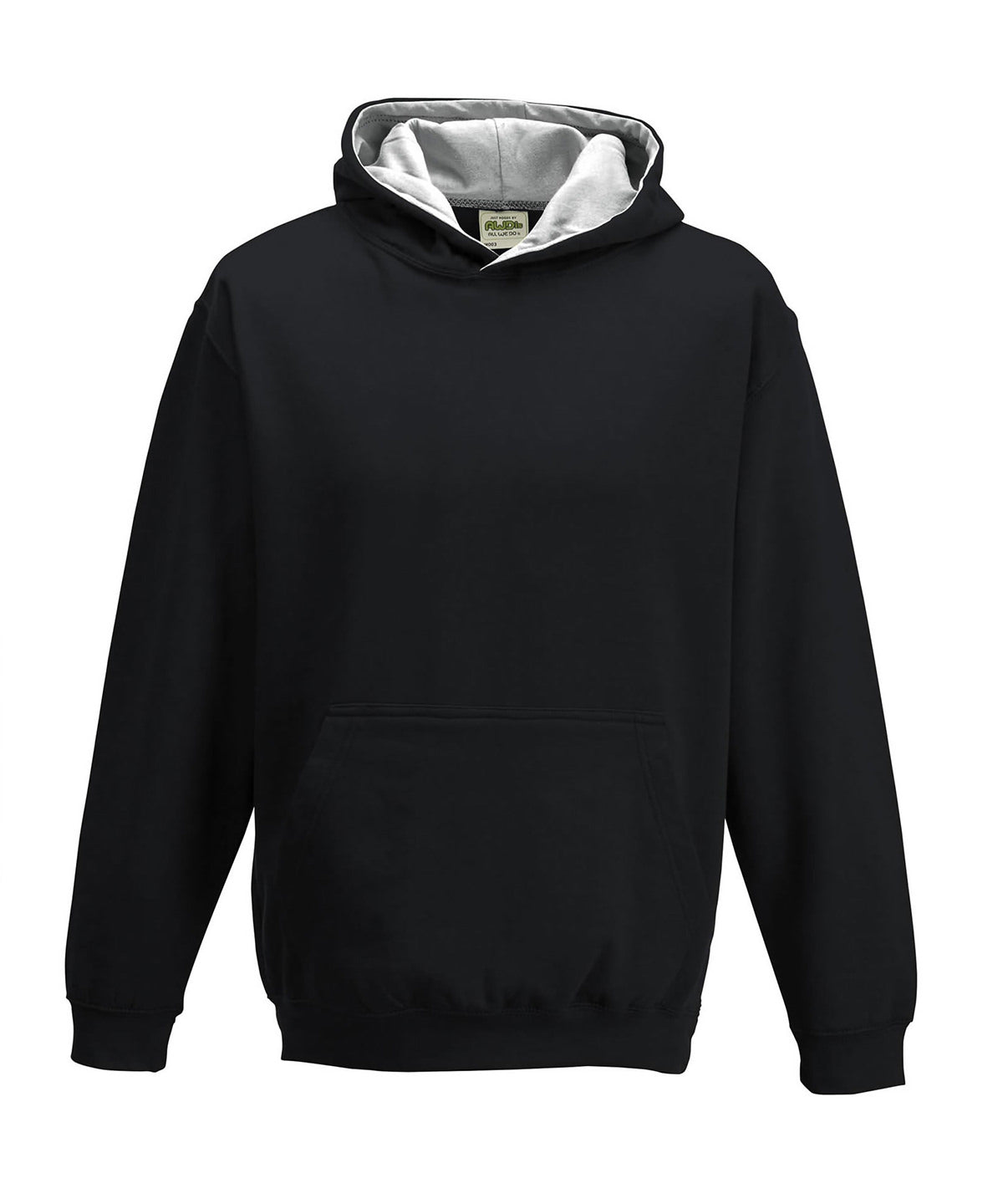 AWDis Just Hoods Kids Varsity Hoodie Soft Cotton Faced Fabric