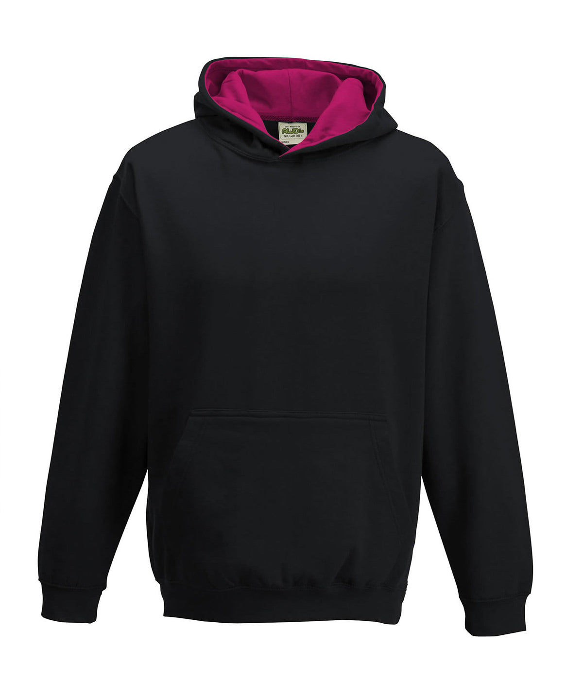 AWDis Just Hoods Kids Varsity Hoodie Soft Cotton Faced Fabric