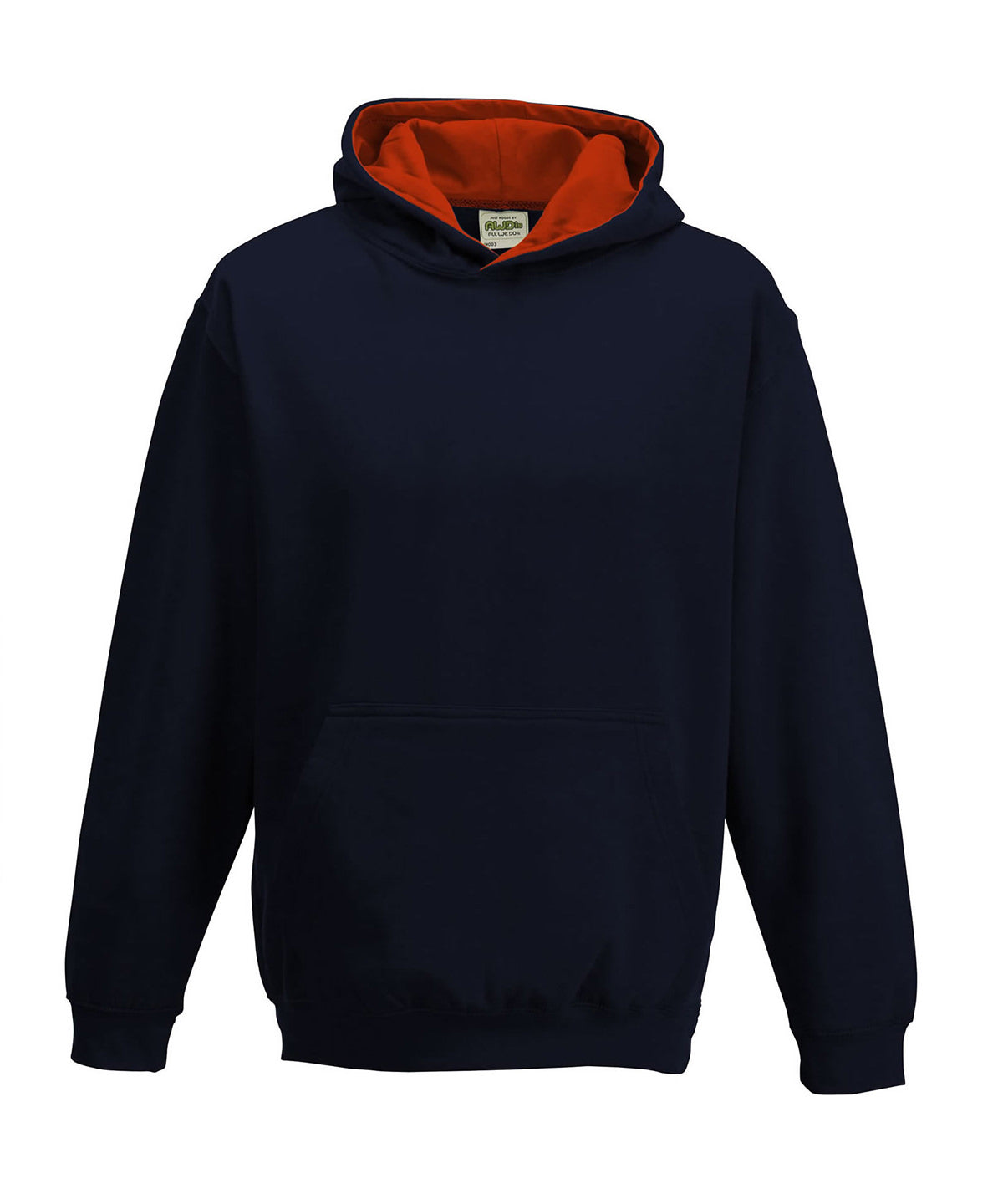 AWDis Just Hoods Kids Varsity Hoodie Soft Cotton Faced Fabric
