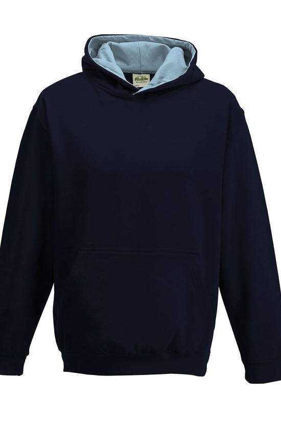 AWDis Just Hoods Kids Varsity Hoodie Soft Cotton Faced Fabric