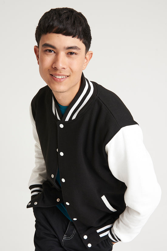 AWDis Just Hoods Varsity Jacket for Unisex Adults Plus Sizes