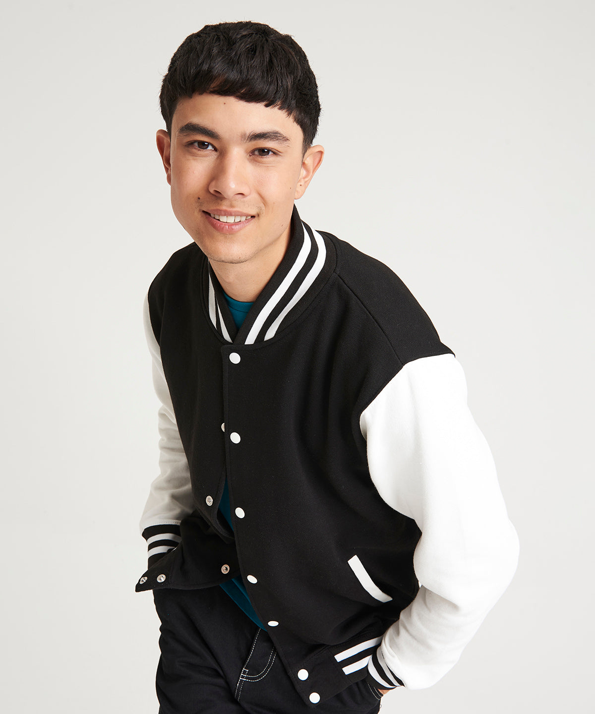 AWDis Just Hoods Varsity Jacket for Unisex Adults Plus Sizes