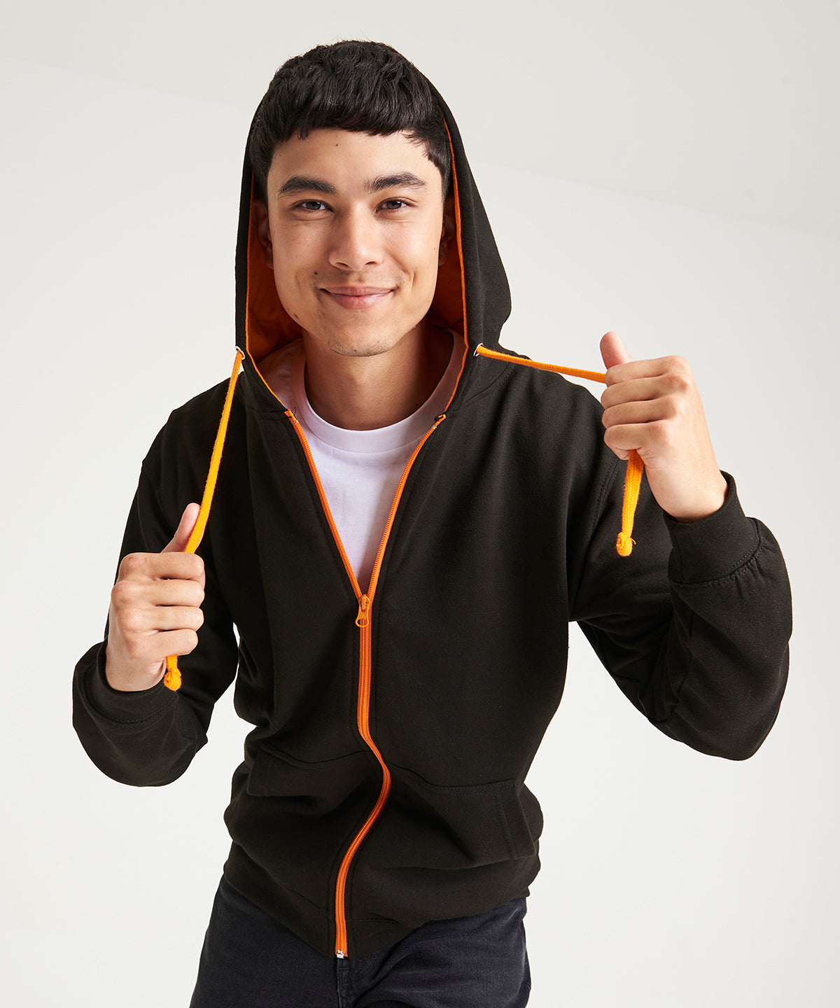 AWDis Varsity Zoodie Hoodies Unisex Adult FullZip