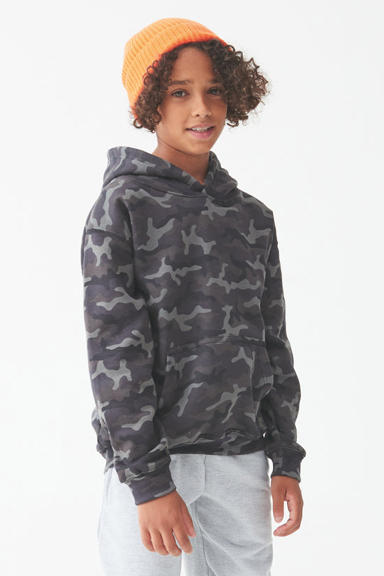 Kids Camo Hoodie with Kangaroo Pouch Pocket