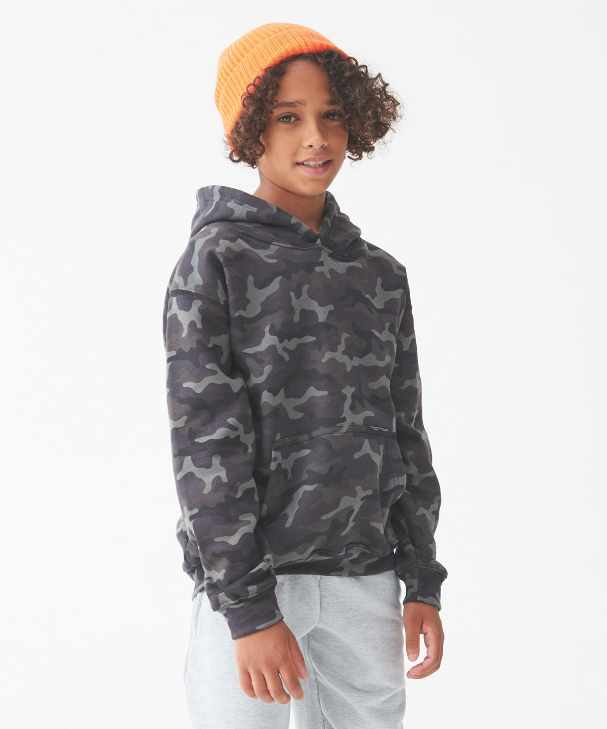Kids Camo Hoodie with Kangaroo Pouch Pocket