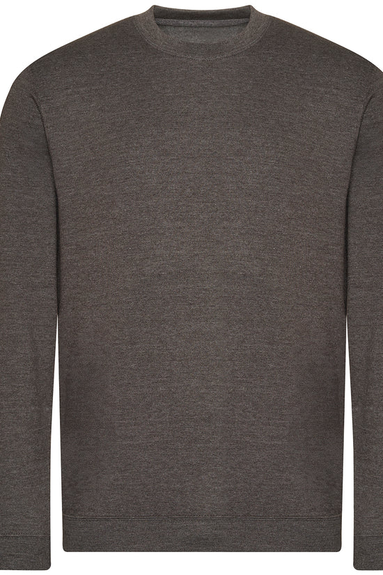 Organic Crew Neck Sweatshirt with Brushed Inner Fleece