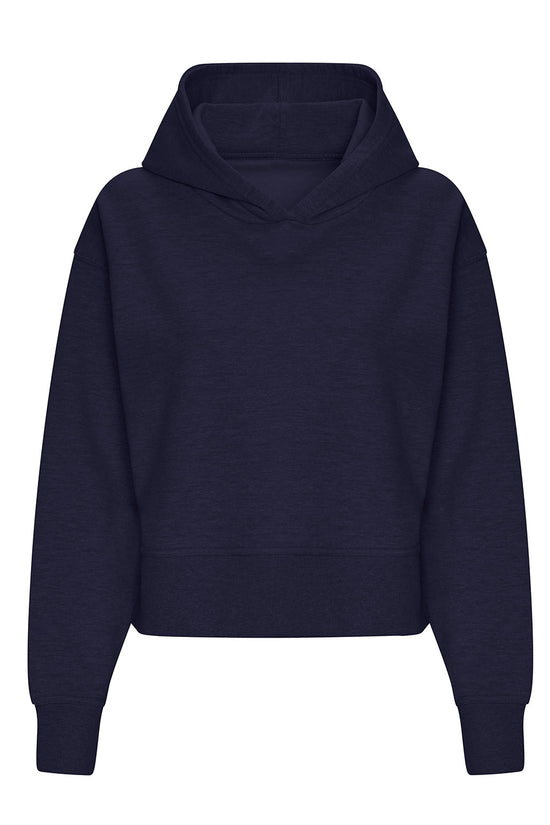 Relaxed Fit Womens Hoodie with Vent Details