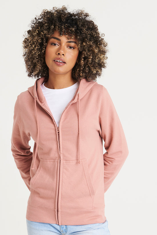 AWDis Just Hoods Womens College Zoodie Relaxed Fit Hoodie