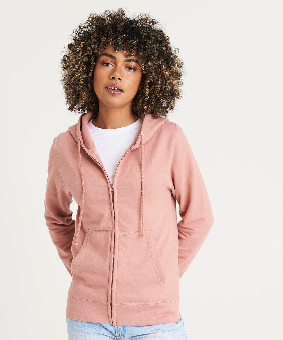 AWDis Just Hoods Womens College Zoodie Relaxed Fit Hoodie