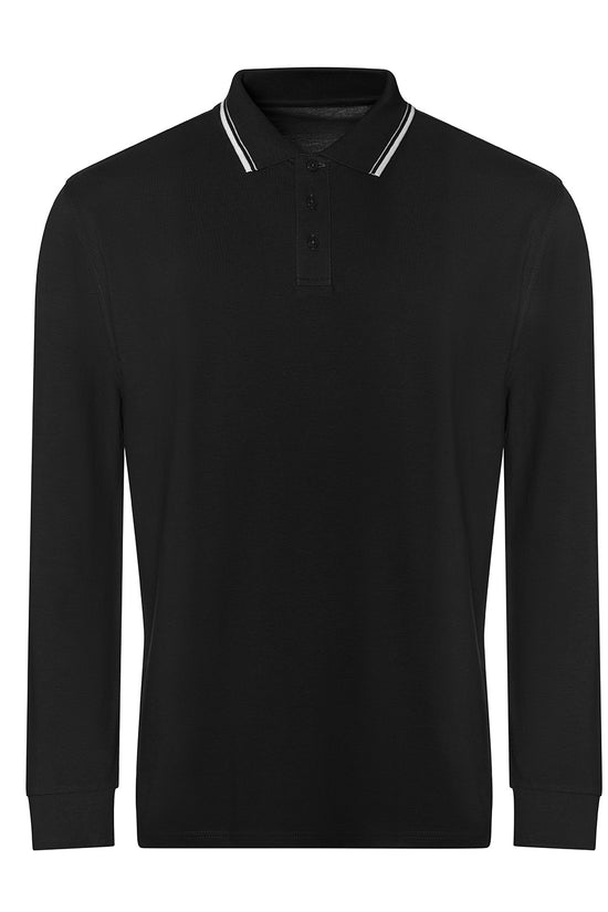 AWDis Just Polos Long Sleeve Tipped Polo Unisex Adult