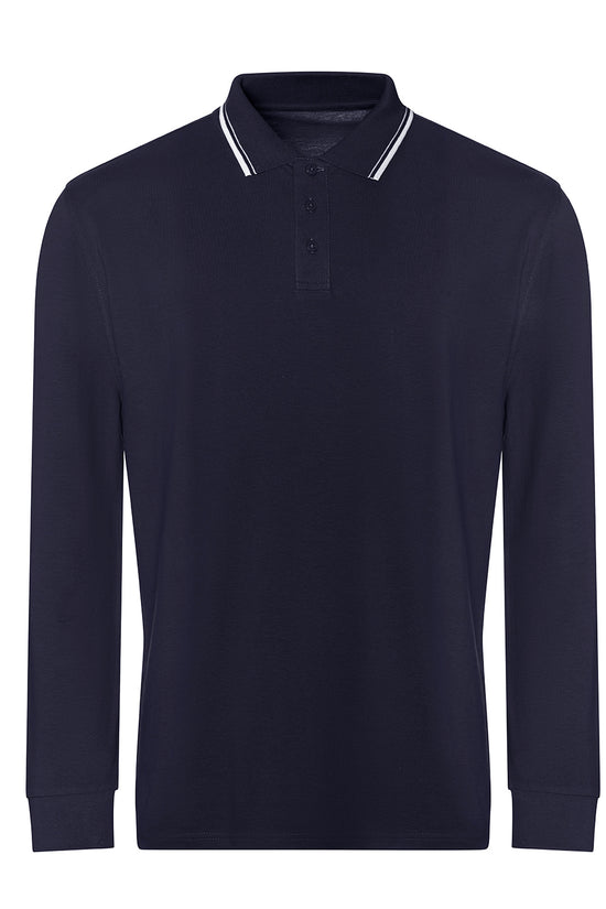 AWDis Just Polos Long Sleeve Tipped Polo Unisex Adult