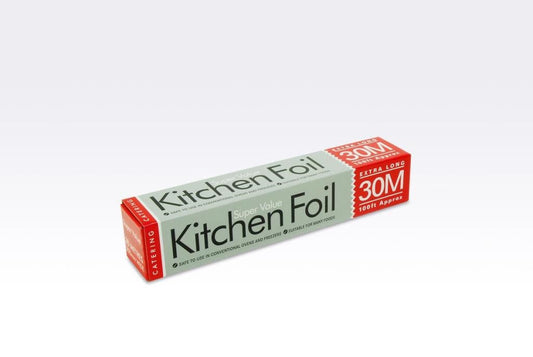 Super Value Aluminium Kitchen Foil 300mm x 30m Premium Quality Cooking Essential