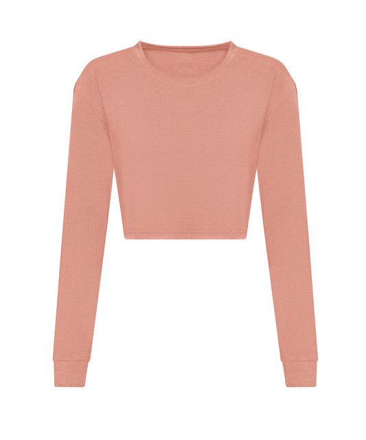 AWDis Just Ts Womens Long Sleeve Cropped TShirt