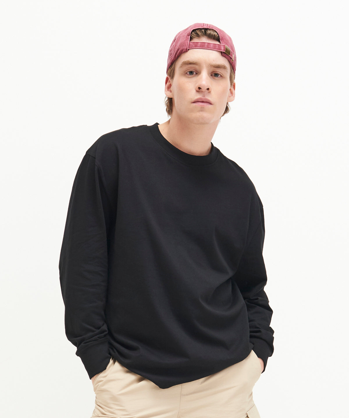 AWDis Just Ts Oversize Long Sleeve TShirt for Men
