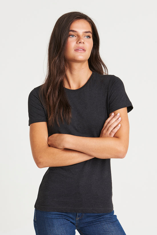 Womens Triblend Crew Neck TShirt Soft Comfort Fit