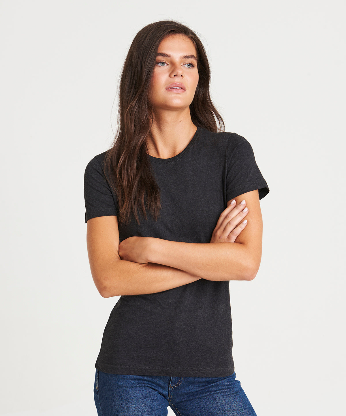 Womens Triblend Crew Neck TShirt Soft Comfort Fit