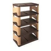 5Tier Rattan Eco Plastic Shoe Storage Rack Organize Your Footwear Efficiently