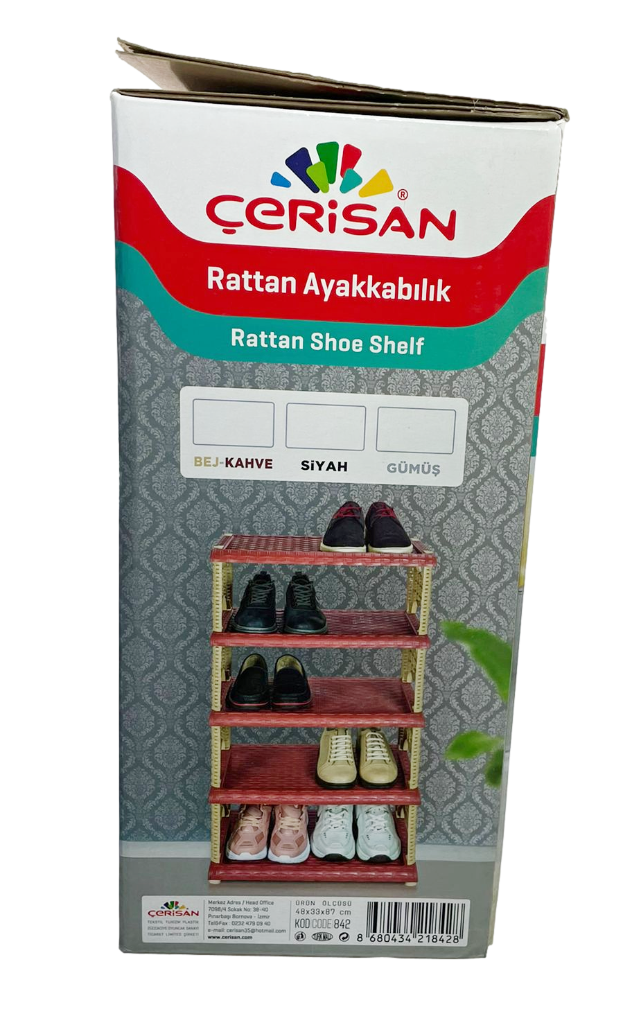5Tier Rattan Eco Plastic Shoe Storage Rack Organize Your Footwear Efficiently