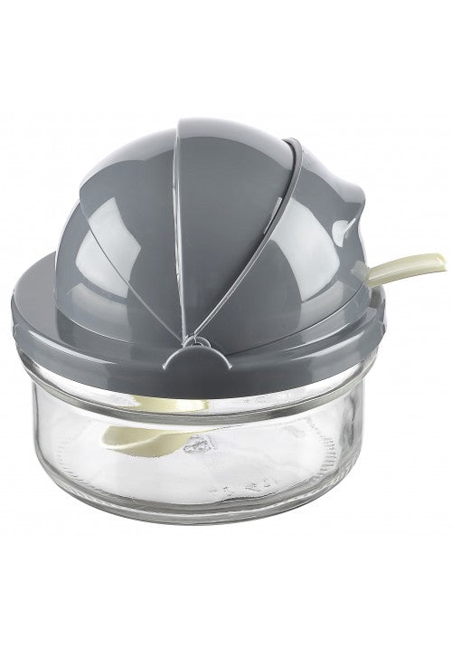 Elegant TTZ Shutter Sugar Pot Glass with Assorted Lids